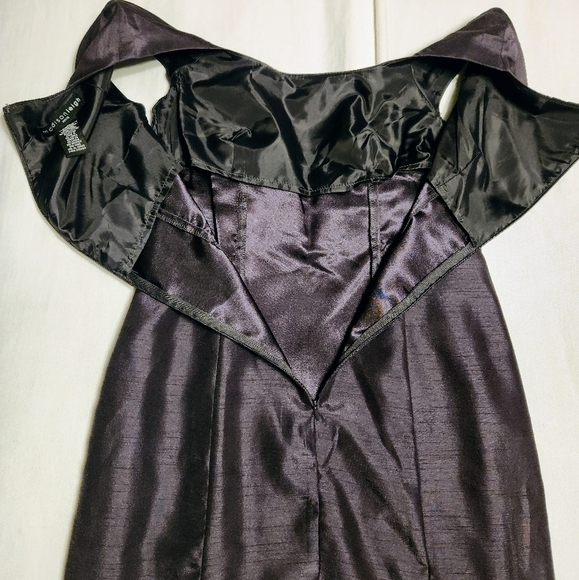 Madison Leigh Petite Belted Tailored Pencil Dress Grey 4 Petite - Picture 10 of 13